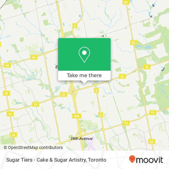 Sugar Tiers - Cake & Sugar Artistry map