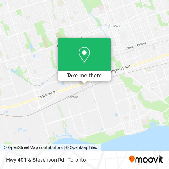 Hwy 401 & Stevenson Rd. map