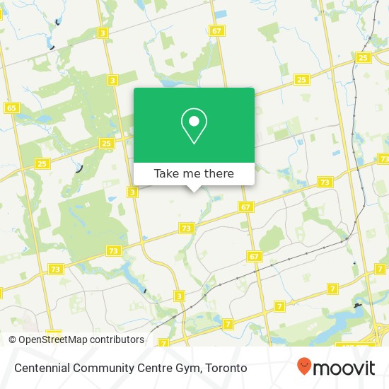 Centennial Community Centre Gym map