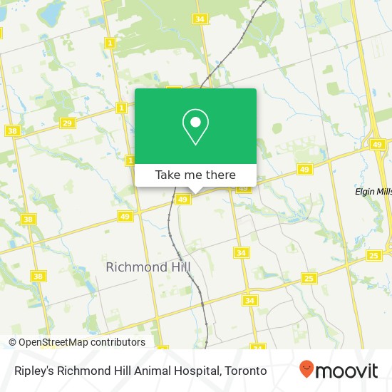 Ripley's Richmond Hill Animal Hospital map