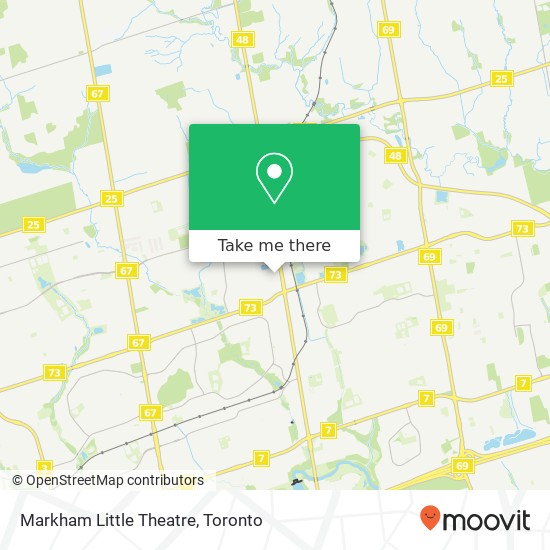 Markham Little Theatre map