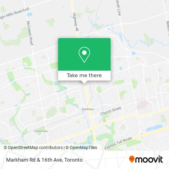 Markham Rd & 16th Ave map