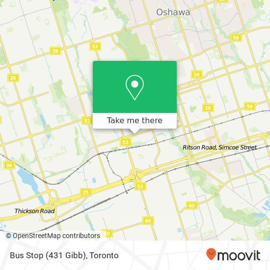 Bus Stop (431 Gibb) map