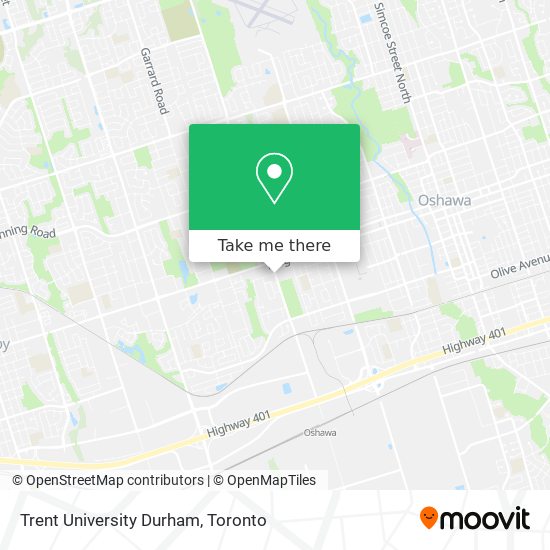 Trent University Durham map