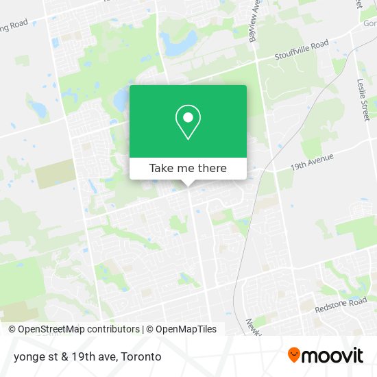 yonge st & 19th ave map