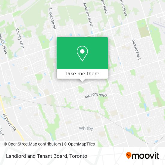 Landlord and Tenant Board map