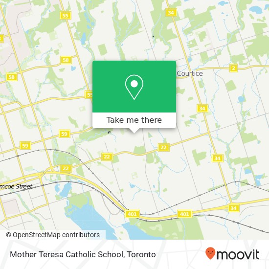 Mother Teresa Catholic School map