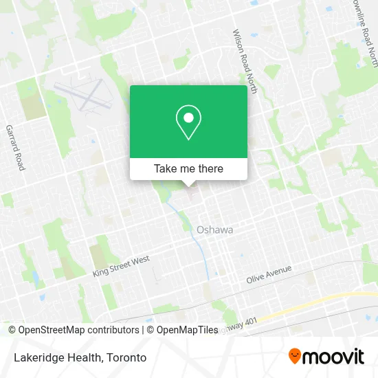 Lakeridge Health map