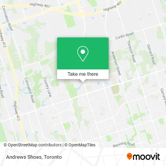 Andrews Shoes map