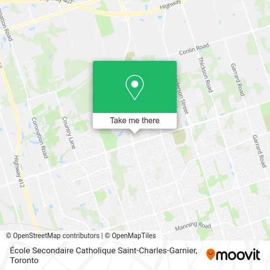 École Secondaire Catholique Saint-Charles-Garnier map