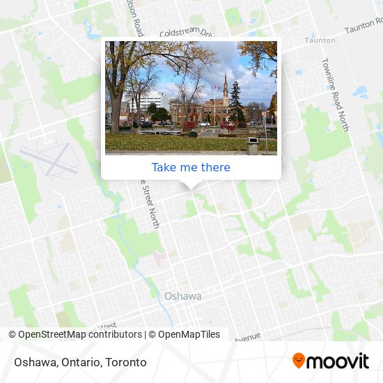 Oshawa, Ontario map