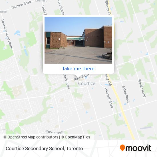 Courtice Secondary School map