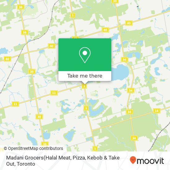Madani Grocers map