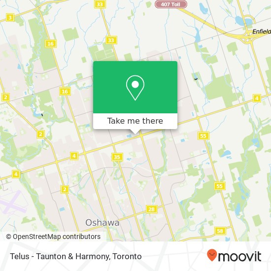 Telus - Taunton & Harmony map