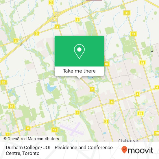 Durham College / UOIT Residence and Conference Centre map