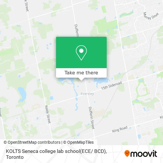 KOLTS Seneca college lab school(ECE/ BCD) map