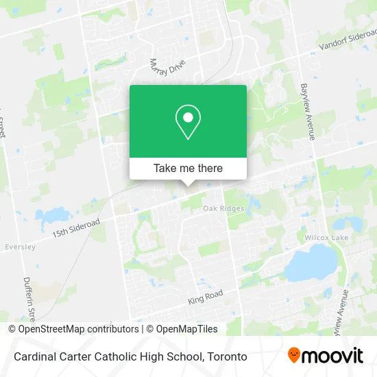 Cardinal Carter Catholic High School map
