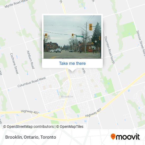 Brooklin, Ontario map