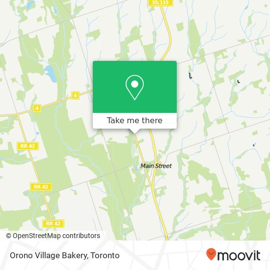 Orono Village Bakery map