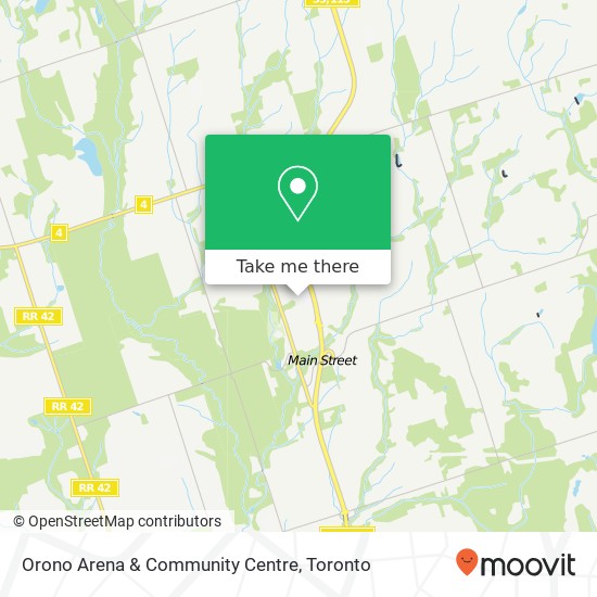 Orono Arena & Community Centre map