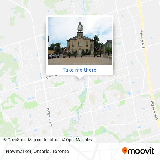 Newmarket, Ontario map