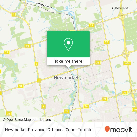 Newmarket Provincial Offences Court plan