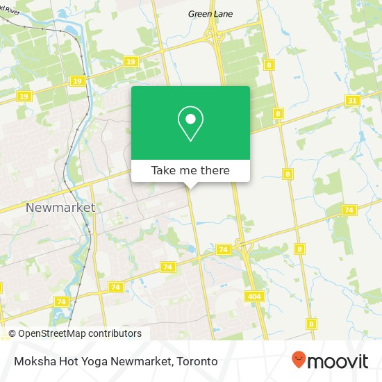 Moksha Hot Yoga  Newmarket map