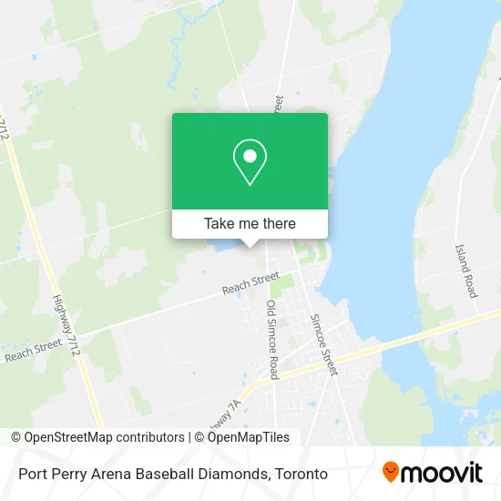 Port Perry Arena Baseball Diamonds map