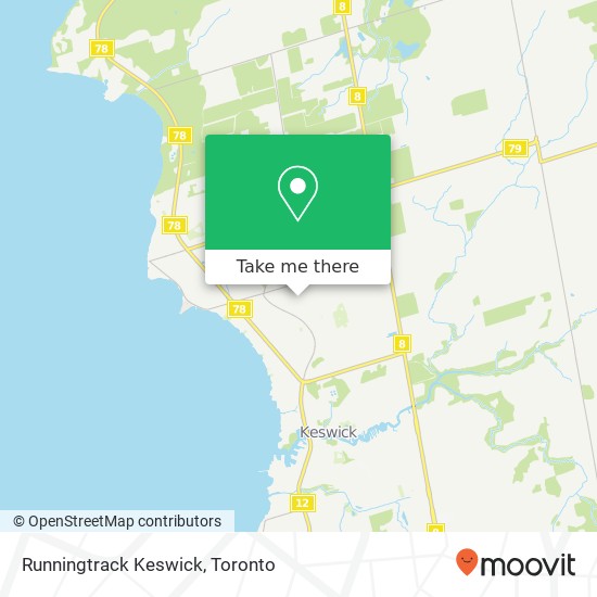 Runningtrack Keswick map