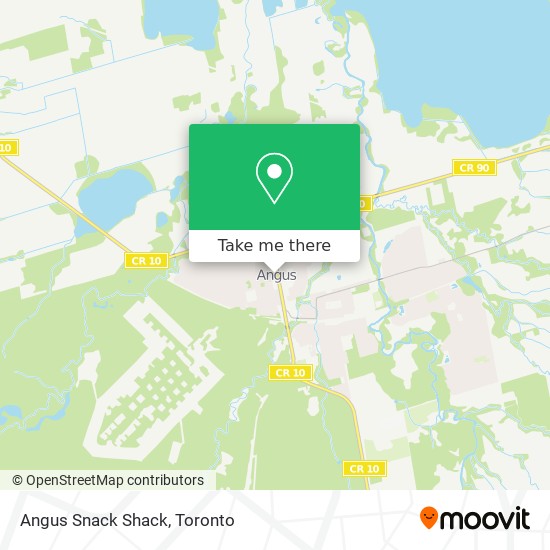 Angus Snack Shack map