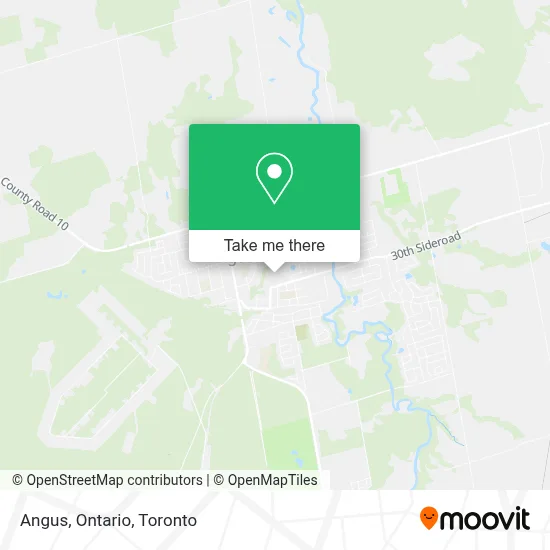 Angus, Ontario map