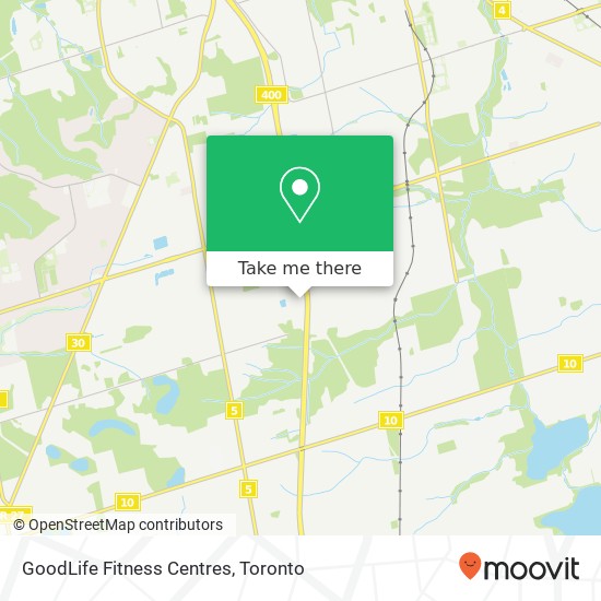 GoodLife Fitness Centres map