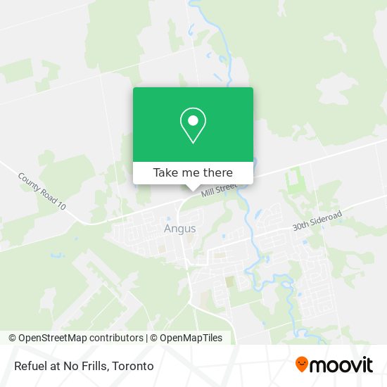 Refuel at No Frills map