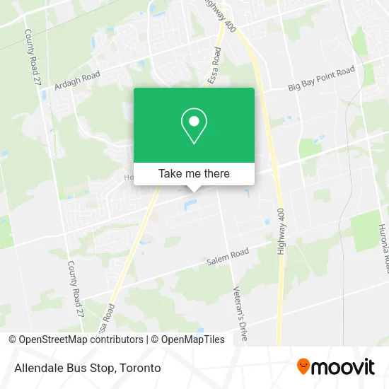 Allendale Bus Stop map