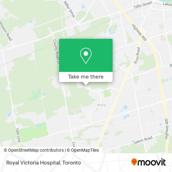 Royal Victoria Hospital map
