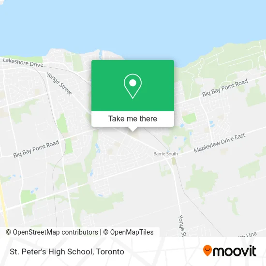 St. Peter's High School map