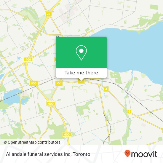 Allandale funeral services inc map