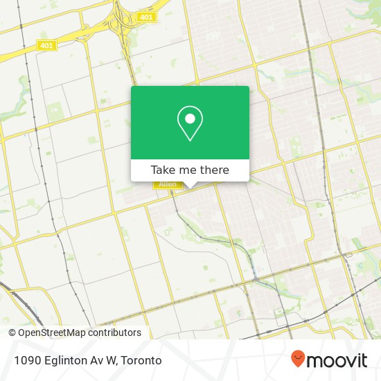 1090 Eglinton Av W map