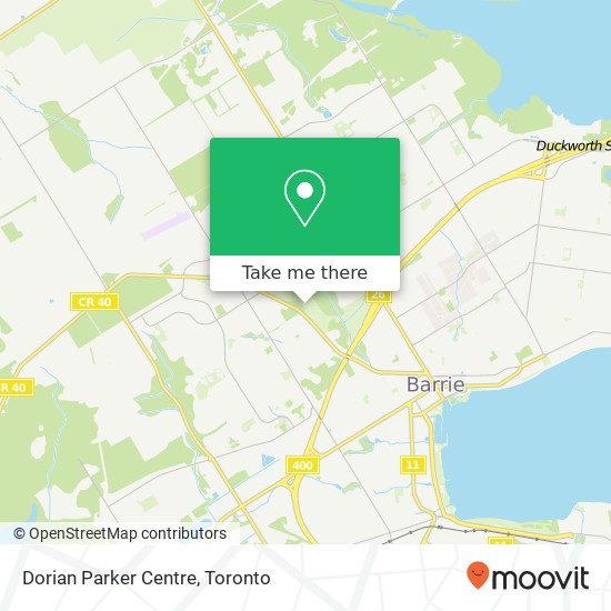 Dorian Parker Centre map