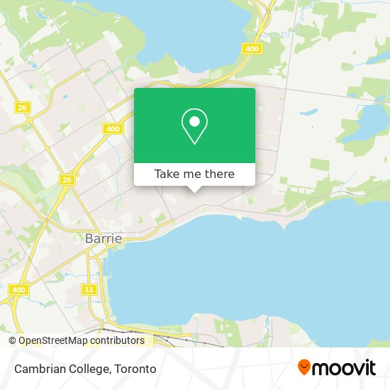 Cambrian College map