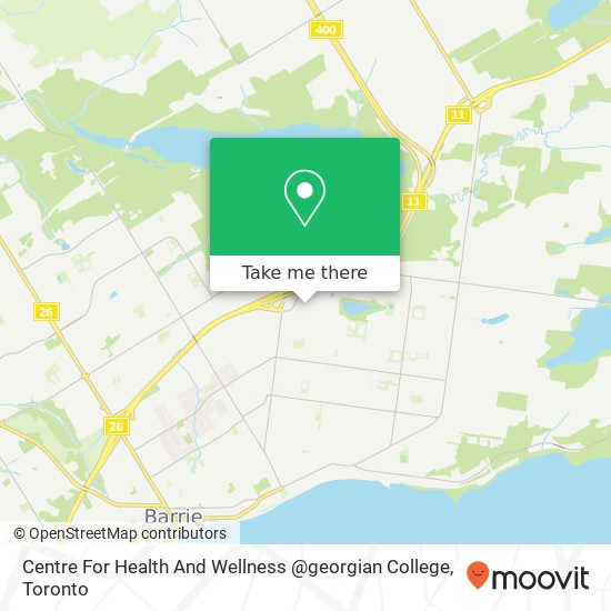 Centre For Health And Wellness @georgian College map