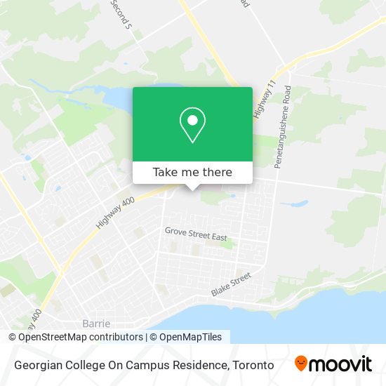 Georgian College On Campus Residence map