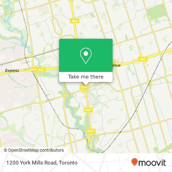 1200 York Mills Road map