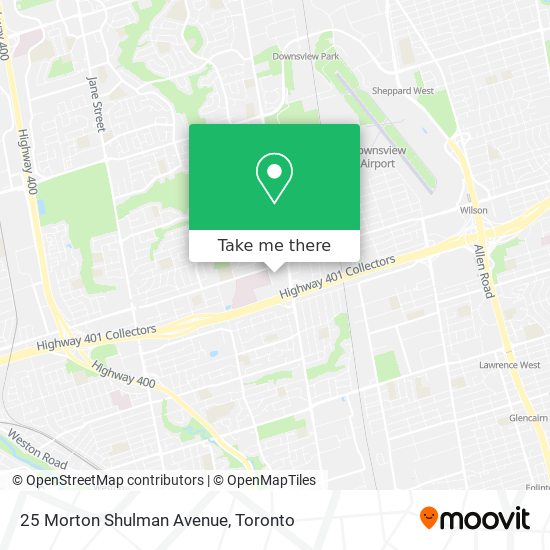 25 Morton Shulman Avenue map