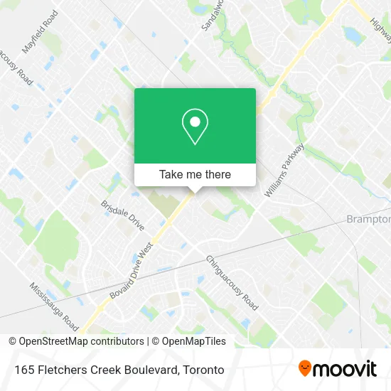 165 Fletchers Creek Boulevard map