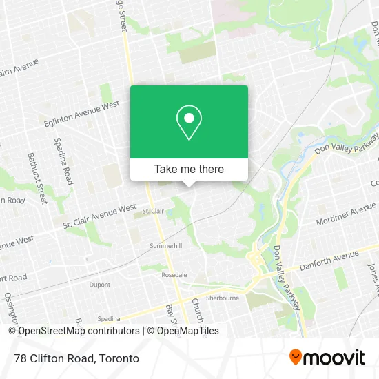 78 Clifton Road map