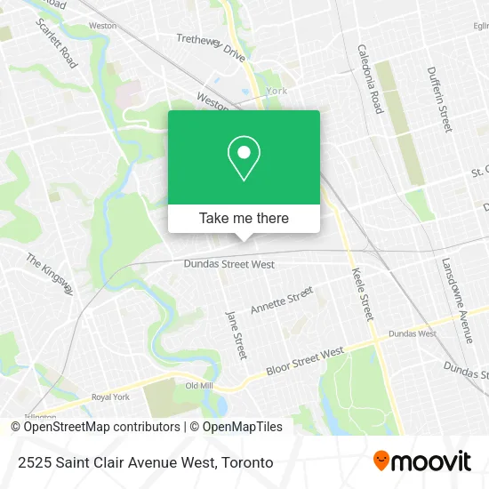 2525 Saint Clair Avenue West map