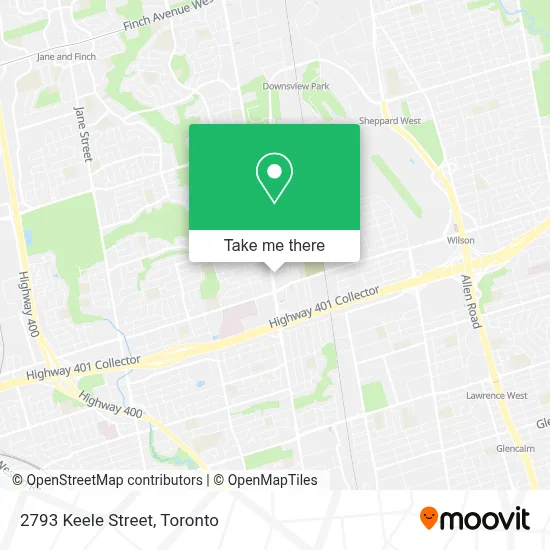 2793 Keele Street map