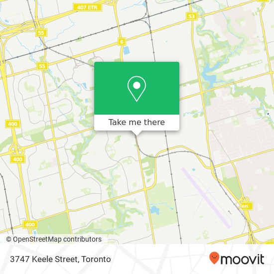 3747 Keele Street map