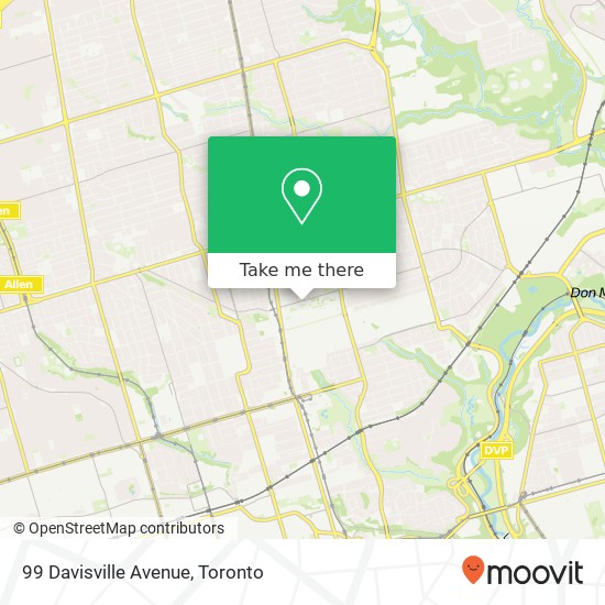 99 Davisville Avenue map